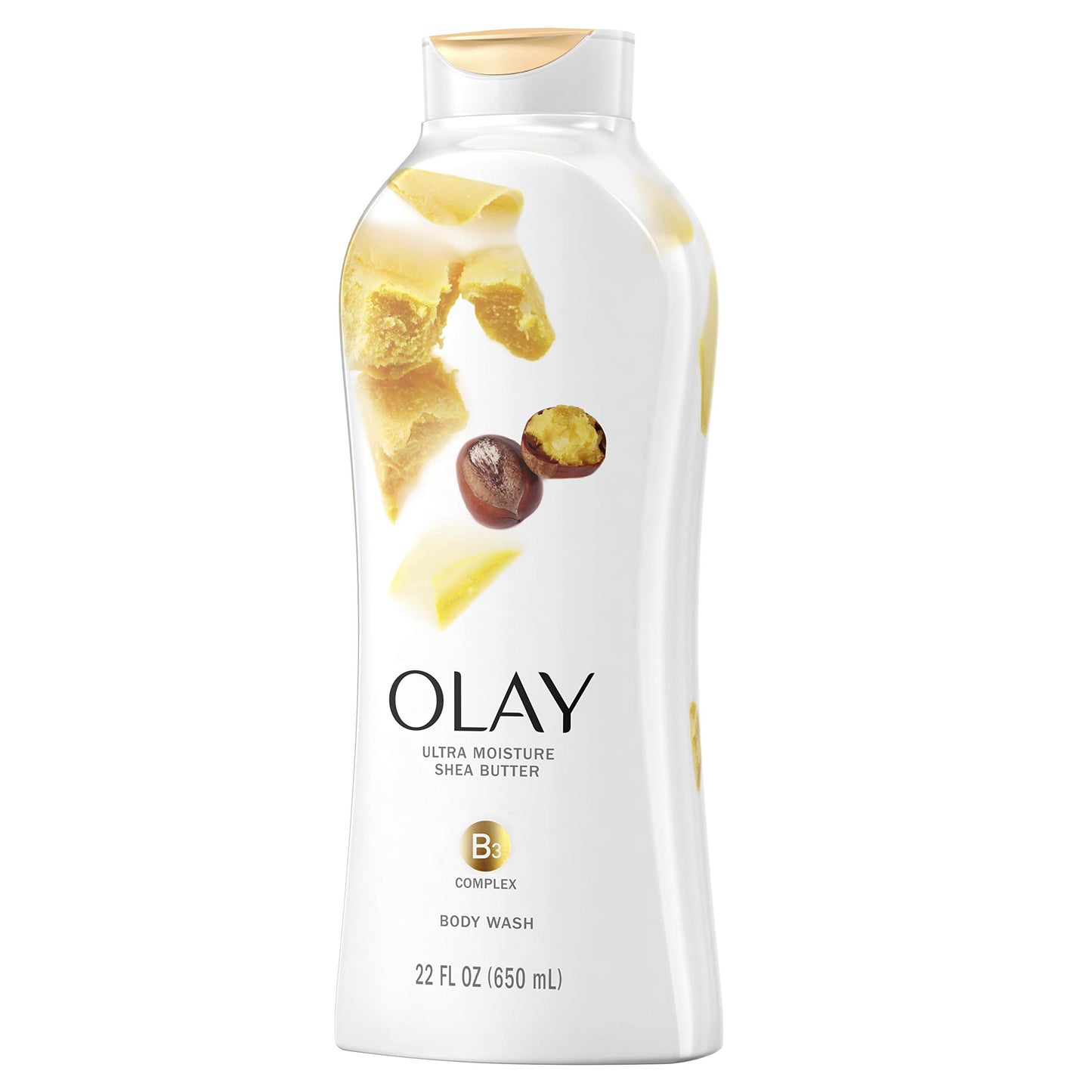 Olay Body Wash Ultra Moisture Shea Butter 22 Ounce (650ml) (6 Pack)