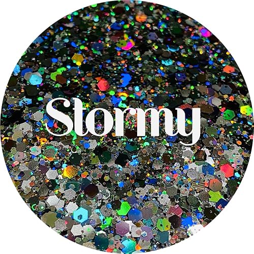 Gray Polyester Glitter | Craft Glitter | Glitter for Arts & Crafts | Tumblers | Cosmetics | Nails | Epoxy Resin Art | Slime | DIY | Body Glitter | 1