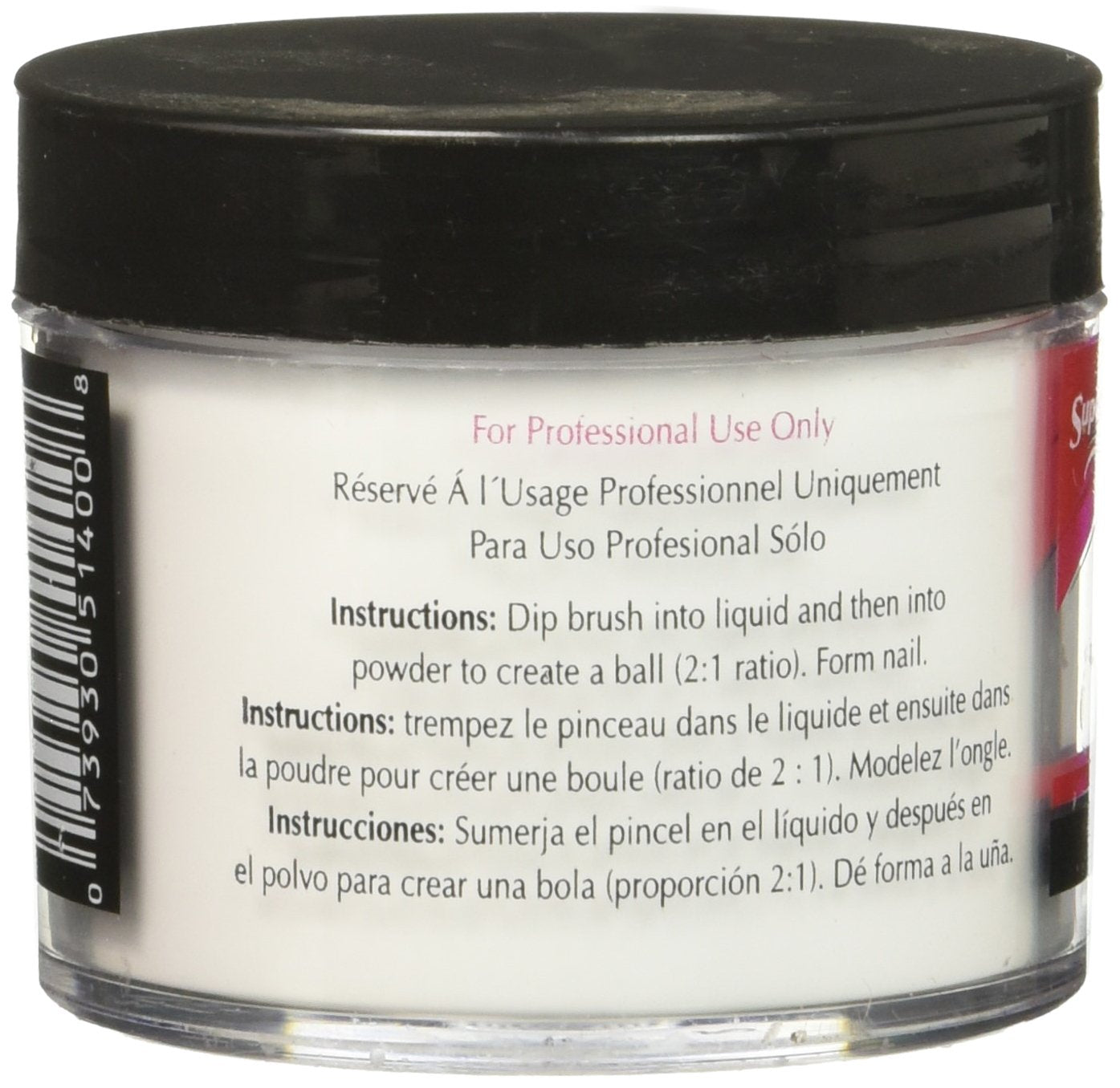 Supernail Nail Powder, Clear, 2 Ounce