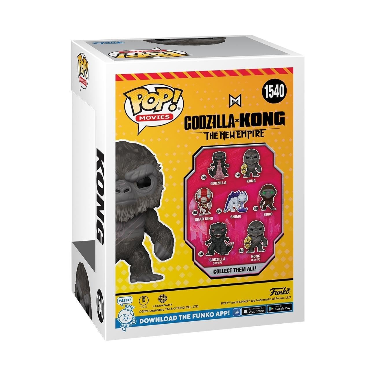 Funko POP! Movies: Godzilla X Kong: The New Empire - Kong - Godzilla Vs Kong - Collectable Vinyl Figure - Gift Idea - Official Merchandise - for Kids…