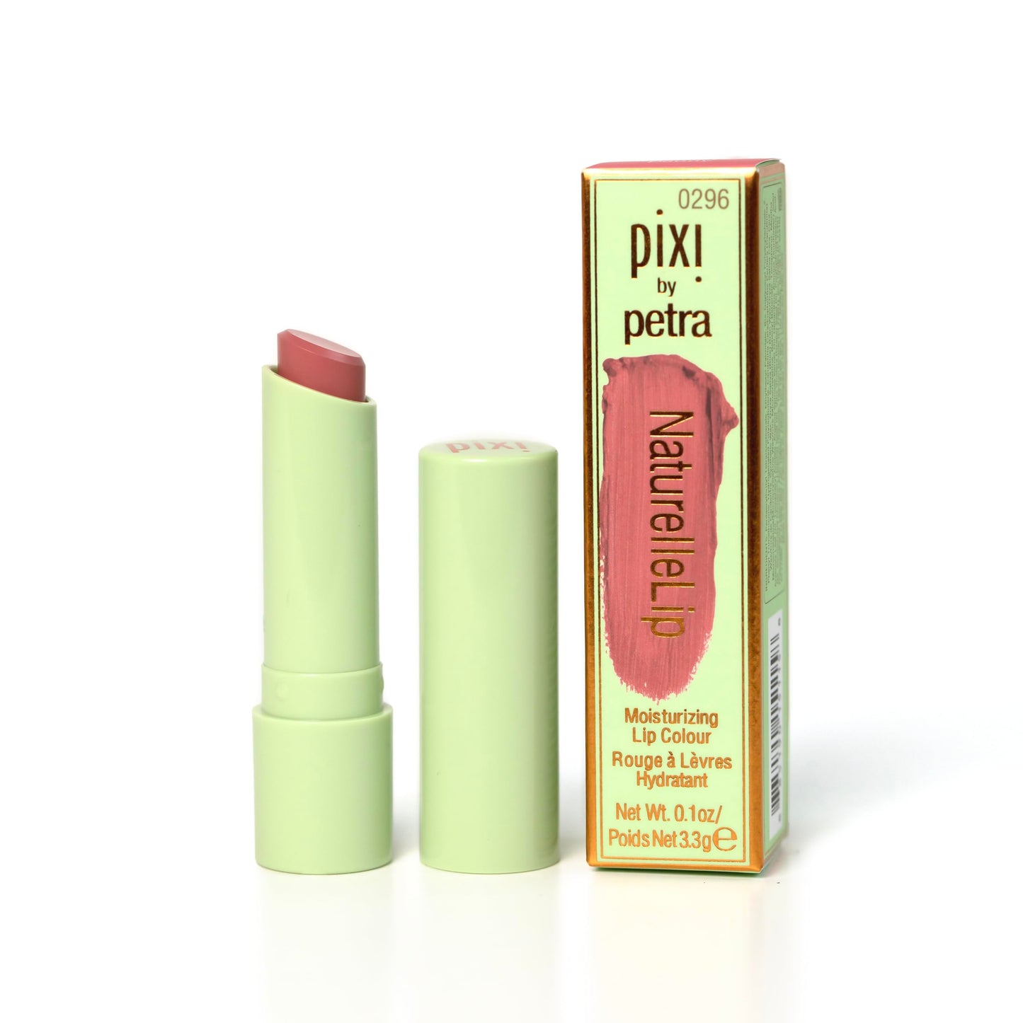 Pixi NaturelleLip | Hydrating Demi-Matte Lipstick with Sunflower Oil, Jojoba & Vitamin E | Natural Finish & Comfortable All-day Wear | Nectar | 0.1