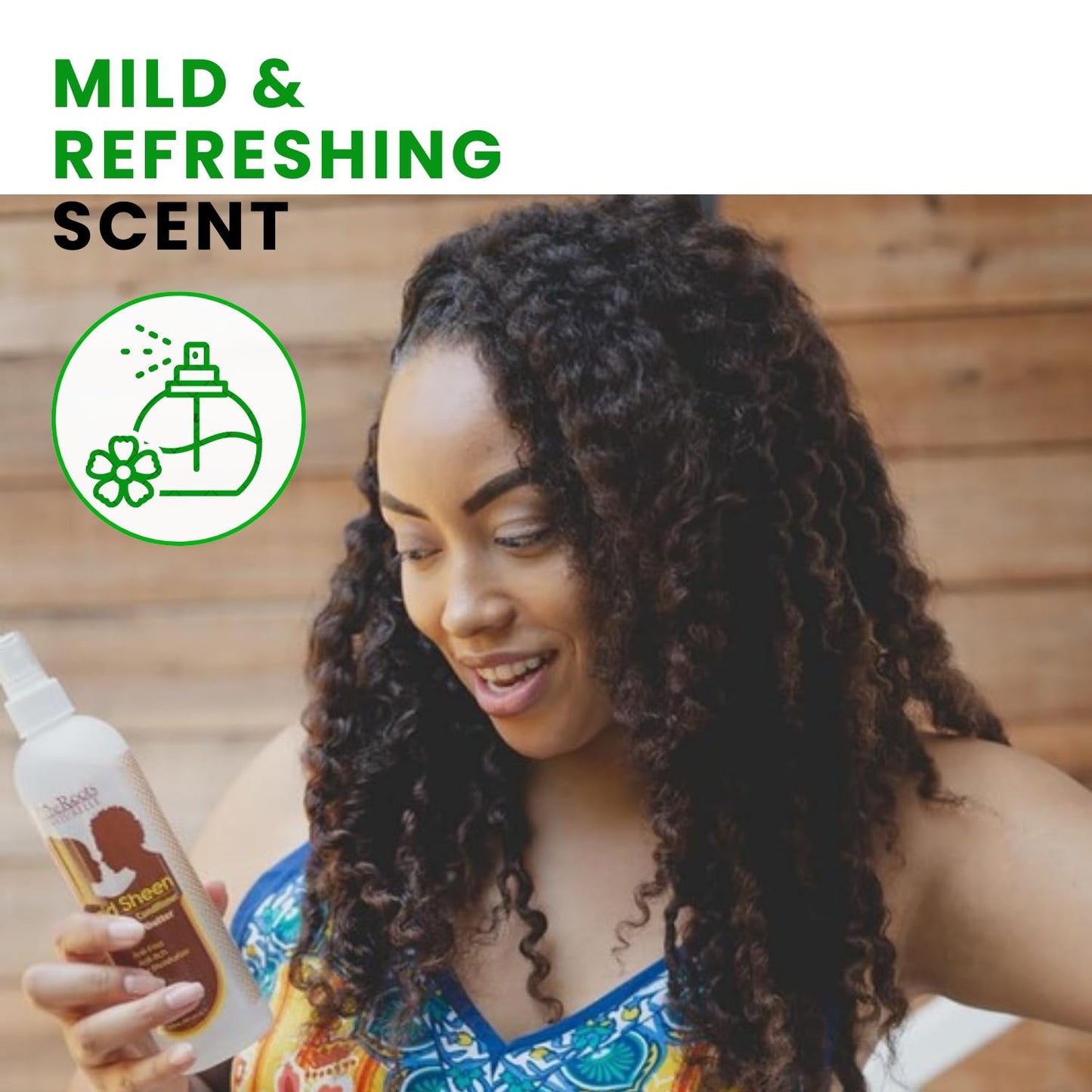 The Roots Naturelle Braid Sheen Braid Spray | 12 Fl Oz | Leave-in Conditioner with Shea Butter | Enriched with Vitamins and Essential Oils |