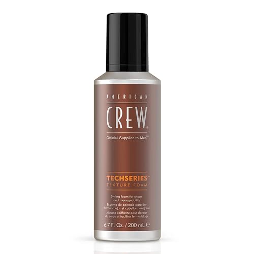 American Crew Men's Hair Texture Foam Techseries, Like Hair Gel, 6.7 Fl Oz