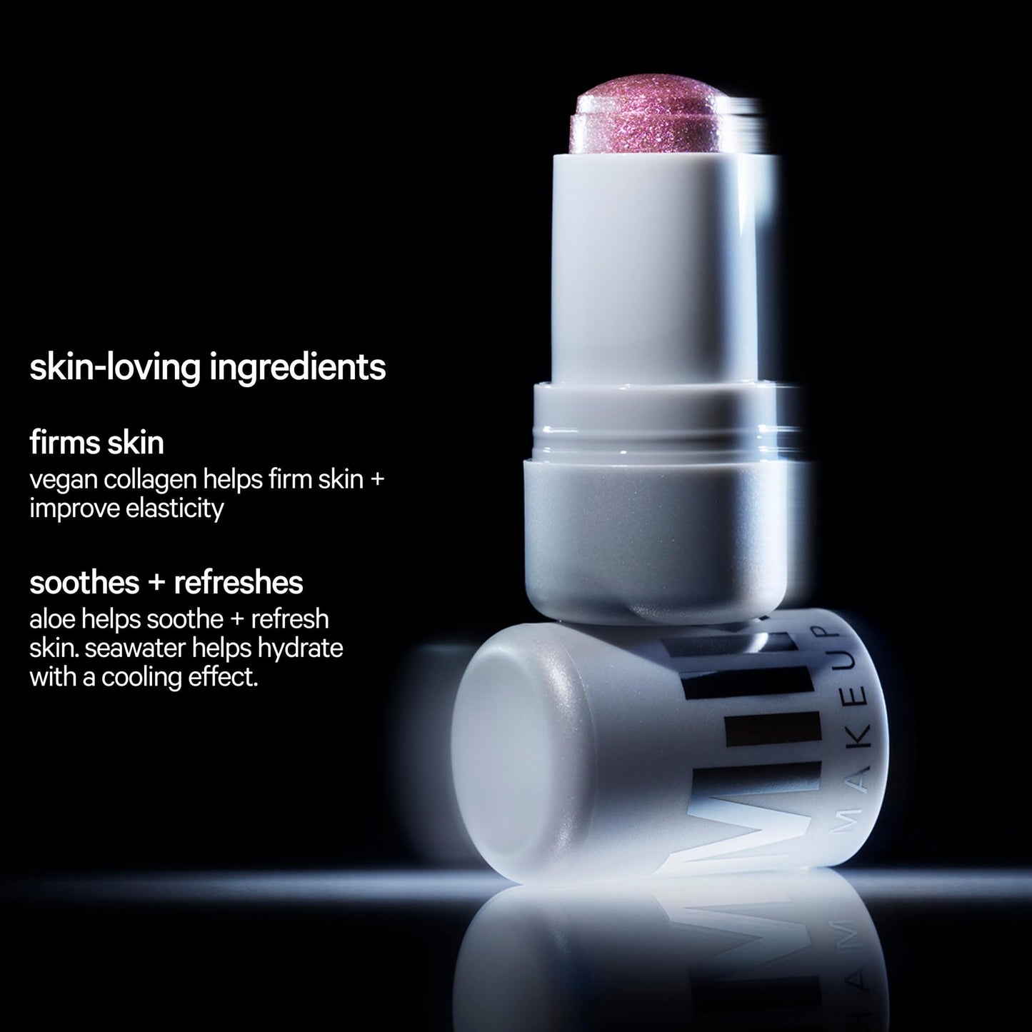 Milk Makeup Cooling Water Jelly Shimmer - Buildable Face + Body Highlighter Stick for Sheer Shimmery Glow - Long-Lasting, Hydrating, Glitter Free