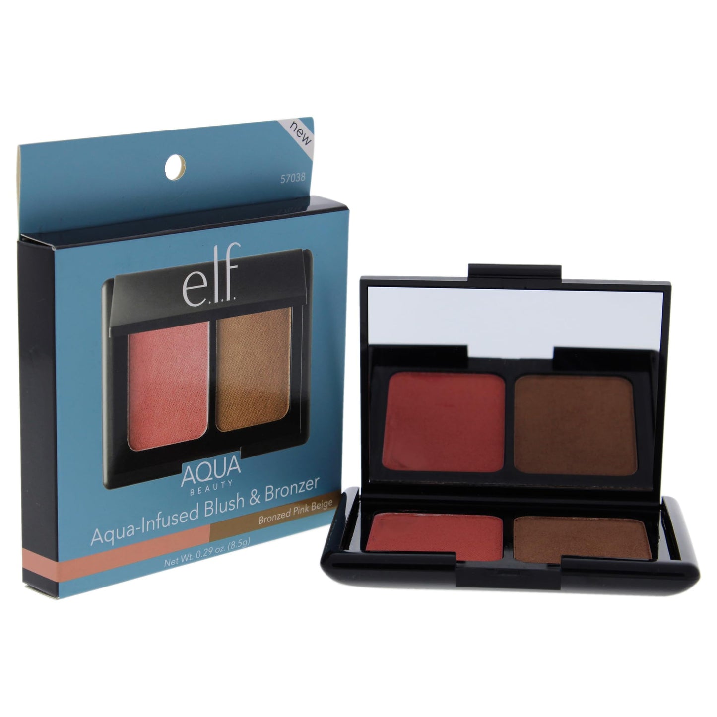 Aqua Beauty Blush and Bronzer - Bronzed Pink Beige by e.l.f. for Women - 0.29 oz Makeup