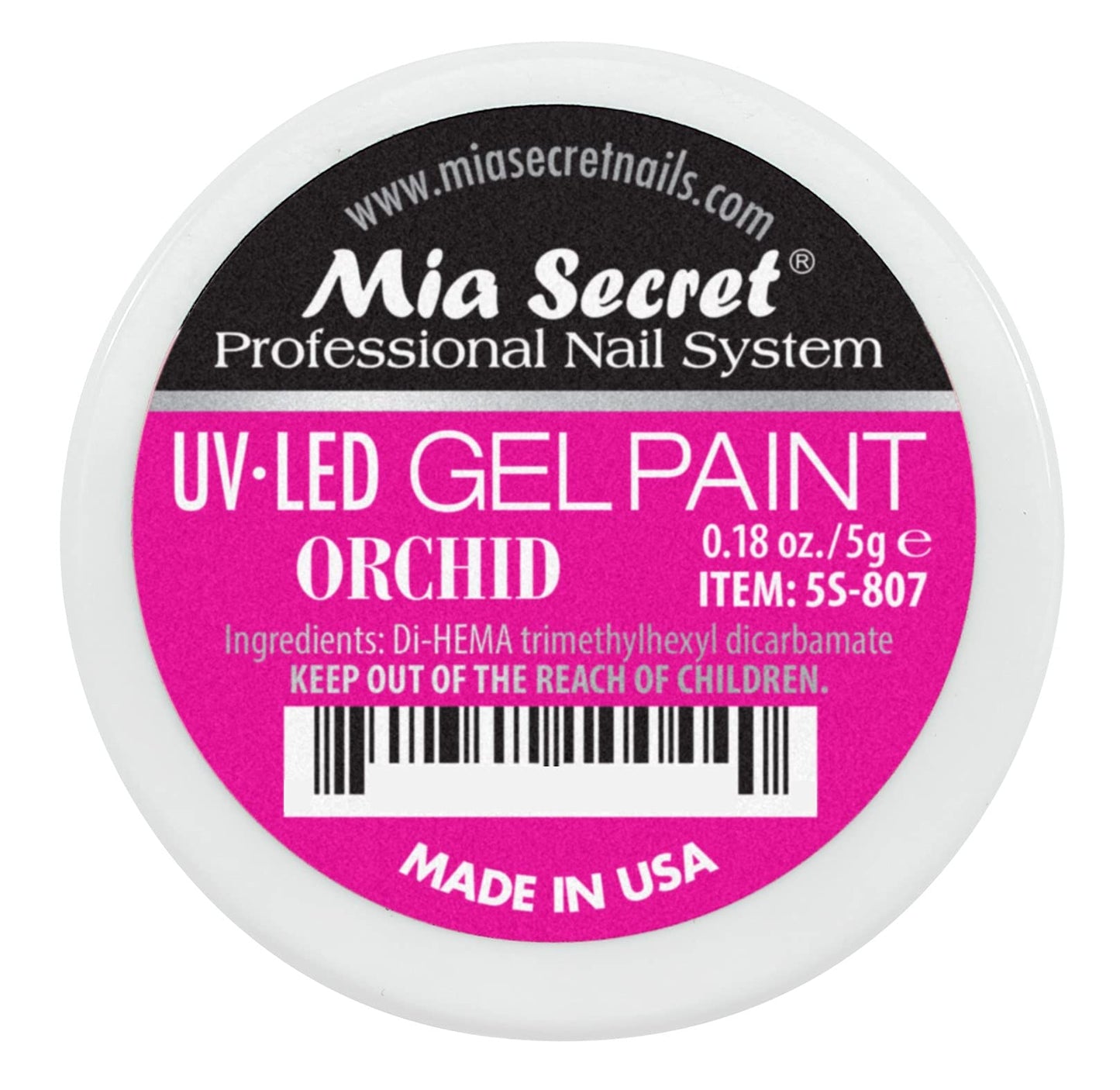 Mia Secret Professional Nail System UV/LED Gel Paint - 5 grams (Orchid) Beauty & Personal Care Mia Secret