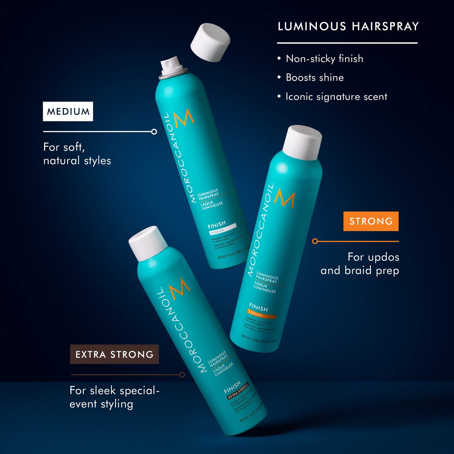 Moroccanoil Luminous Hairspray, Extra Strong, 10 Fl. Oz. Beauty and Personal Care Moroccanoil