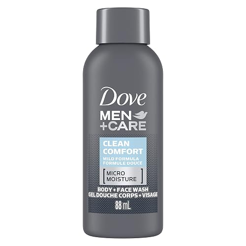 Dove Men+Care Body and Face Wash for Healthier and Stronger Skin Clean Comfort Effectively Washes Away Bacteria While Nourishing Your Skin 3 oz, 24