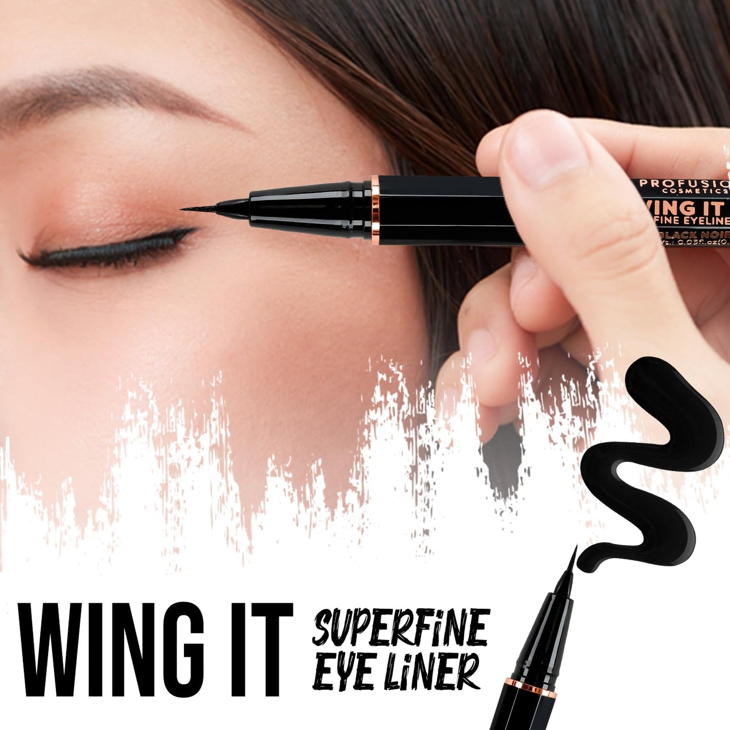 Profusion Cosmetics WING IT Superfine Eye Liner - Makeup with Long Lasting, Cruelty-free and Wonderful Design Eye Liner