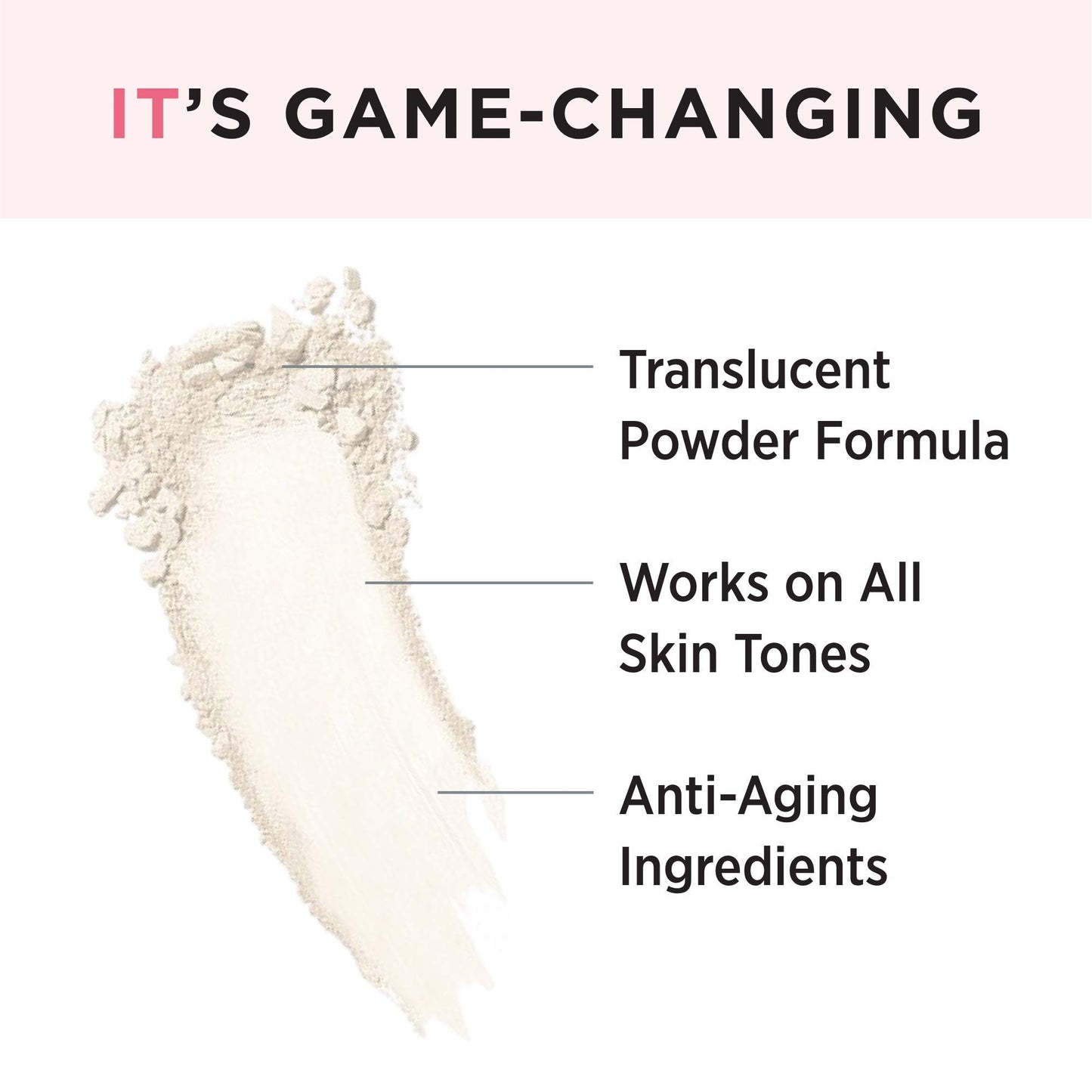 IT Cosmetics Bye Bye Pores - Poreless Finish Loose Setting Powder Makeup - Translucent Blurring Powder for All Skin Tones - Face Powder with Peptides