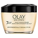 Olay Total Effects Anti-Aging Night Firming Cream & Face Moisturizer with Vitamin C & E, 1.7 Fluid Ounce