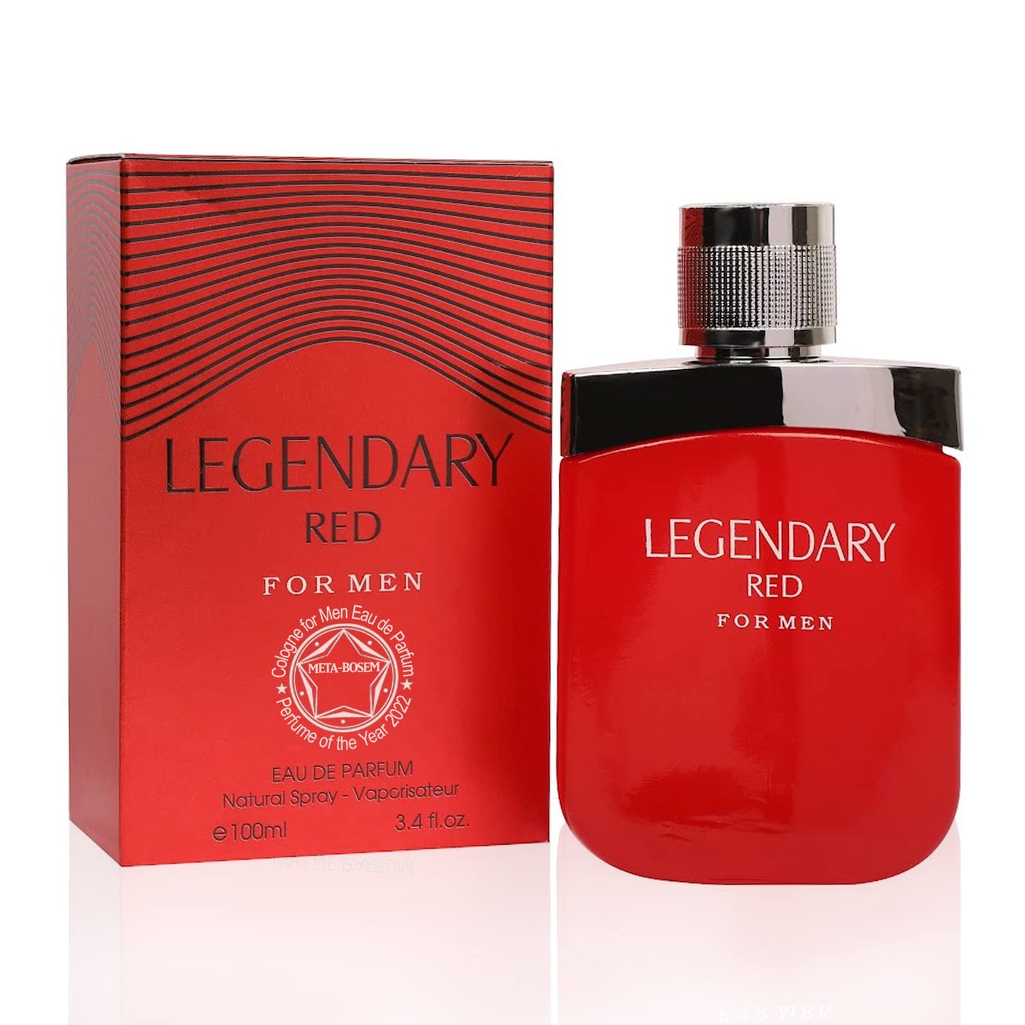 META-BOSEM Gentlemen Pour Homme Black+Red Men's Cologne Collection, Eau de Toilette Natural Spray - Masculine Scent - Holiday Gift Set (Pack of 2)
