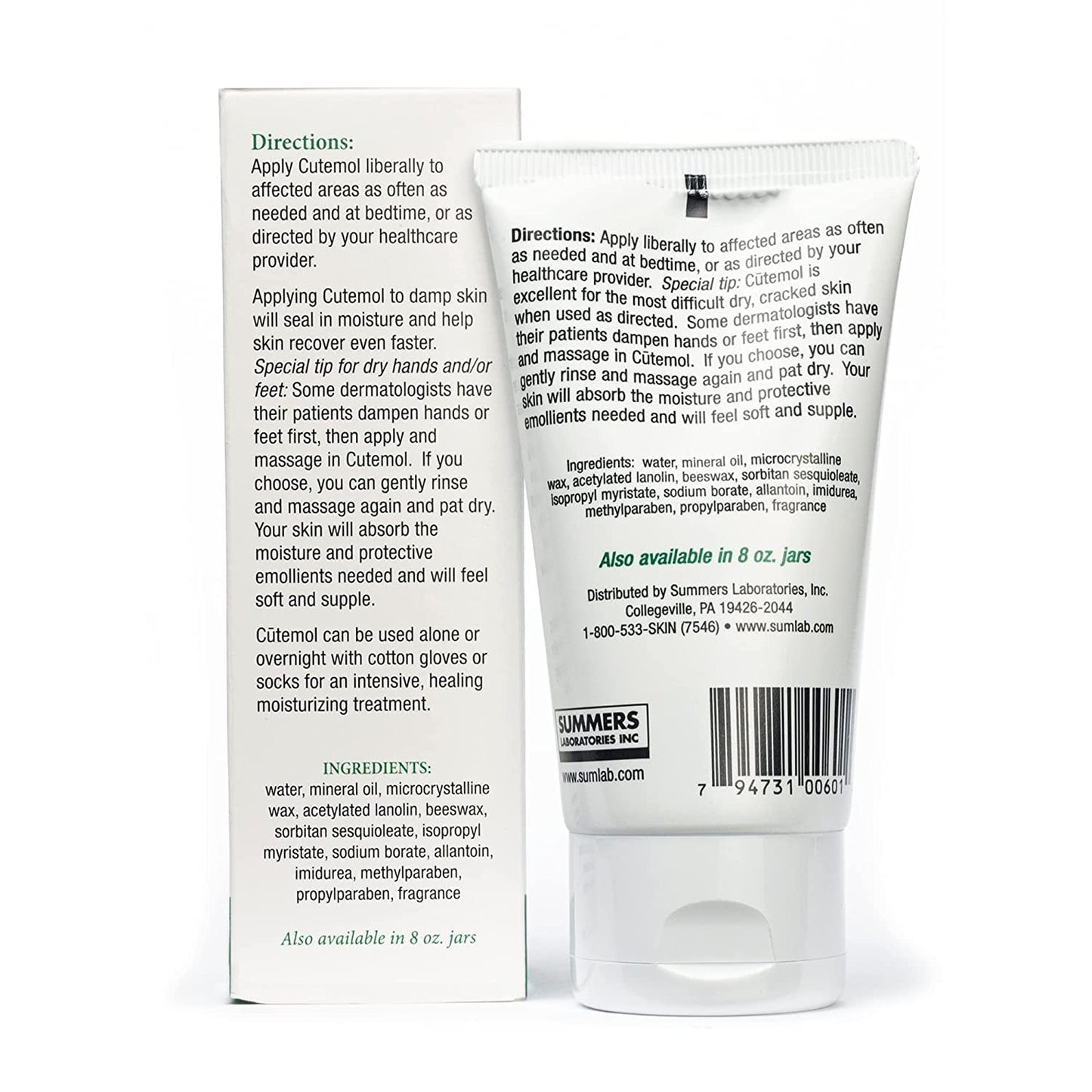 Cutemol Emmollient Skin Cream 2oz (2-pack)