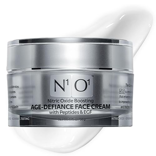 N1O1 Moisturizer Face Cream - Day & Night Face Moisturizer with Nitric Oxide, Peptide Complex, Epidermal Growth Factor - Tightening & Firming Skin
