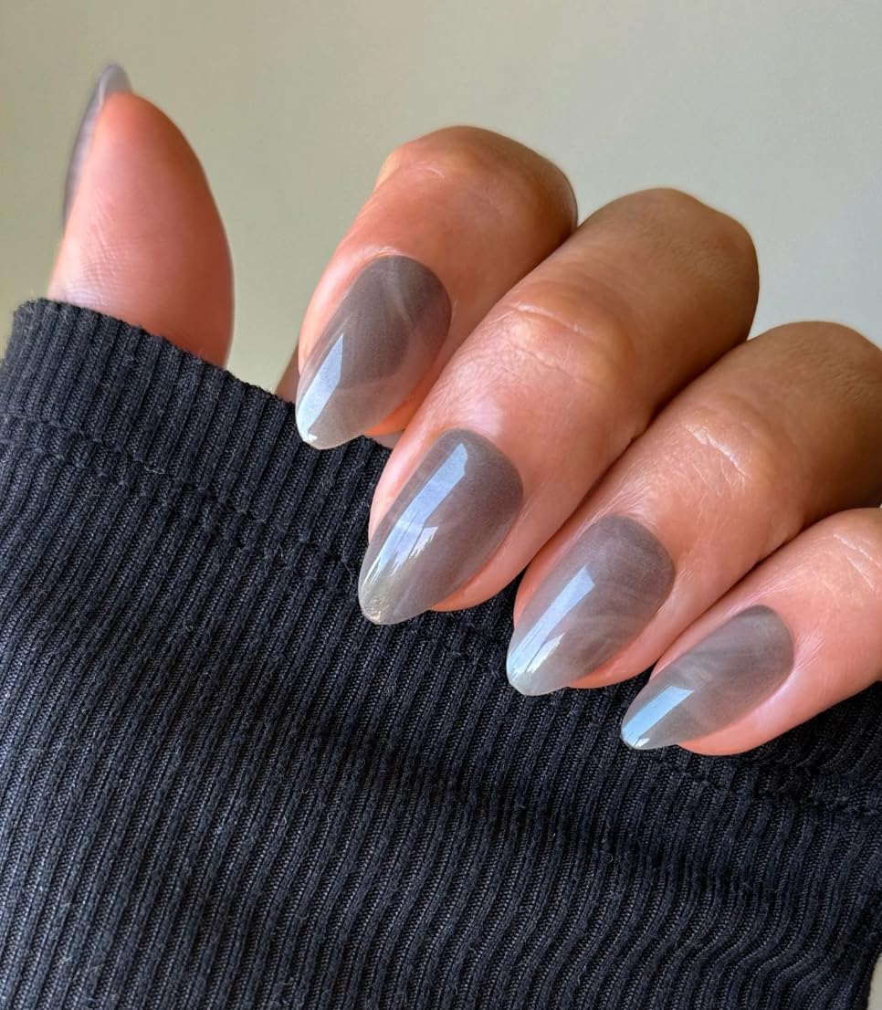Olive & June Instant Mani Medium Almond Press-On Nails, Smoke Signals, 42 Pieces Beauty & Personal Care Olive & June