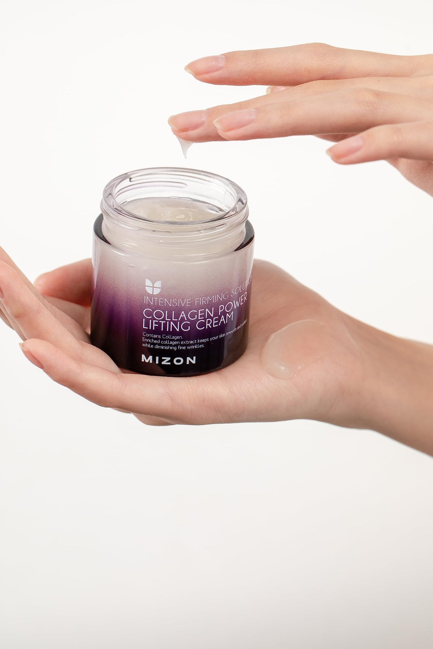 MIZON Marine Collagen Power Lifting Cream Firming Collagen Face Moisturizer with Peptides & Hyaluronic Acid Korean Face Cream for Wrinkles