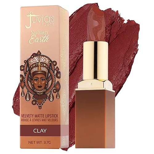 Juvia's Place Nubian Earth Matte Lipstick Clay - Hydrating Long-lasting Lipstick, Richly Pigmented Lip Makeup, Creamy with Matte Finish Beauty & Lip