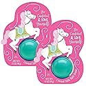 Cait + Co Relaxing Bath Bomb Giftable, 3.5 Ounce Coconut Milk Recipe, Amber and Moss Scent, Horse - Pack of 2