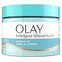 Olay Body Indulgent Mineral Scrub, Skin Exfoliating & Massaging Pearls, Nourishing Soft & Gentle Formula, Renewing BHA, Vitamin B3 Complex, Luxurious