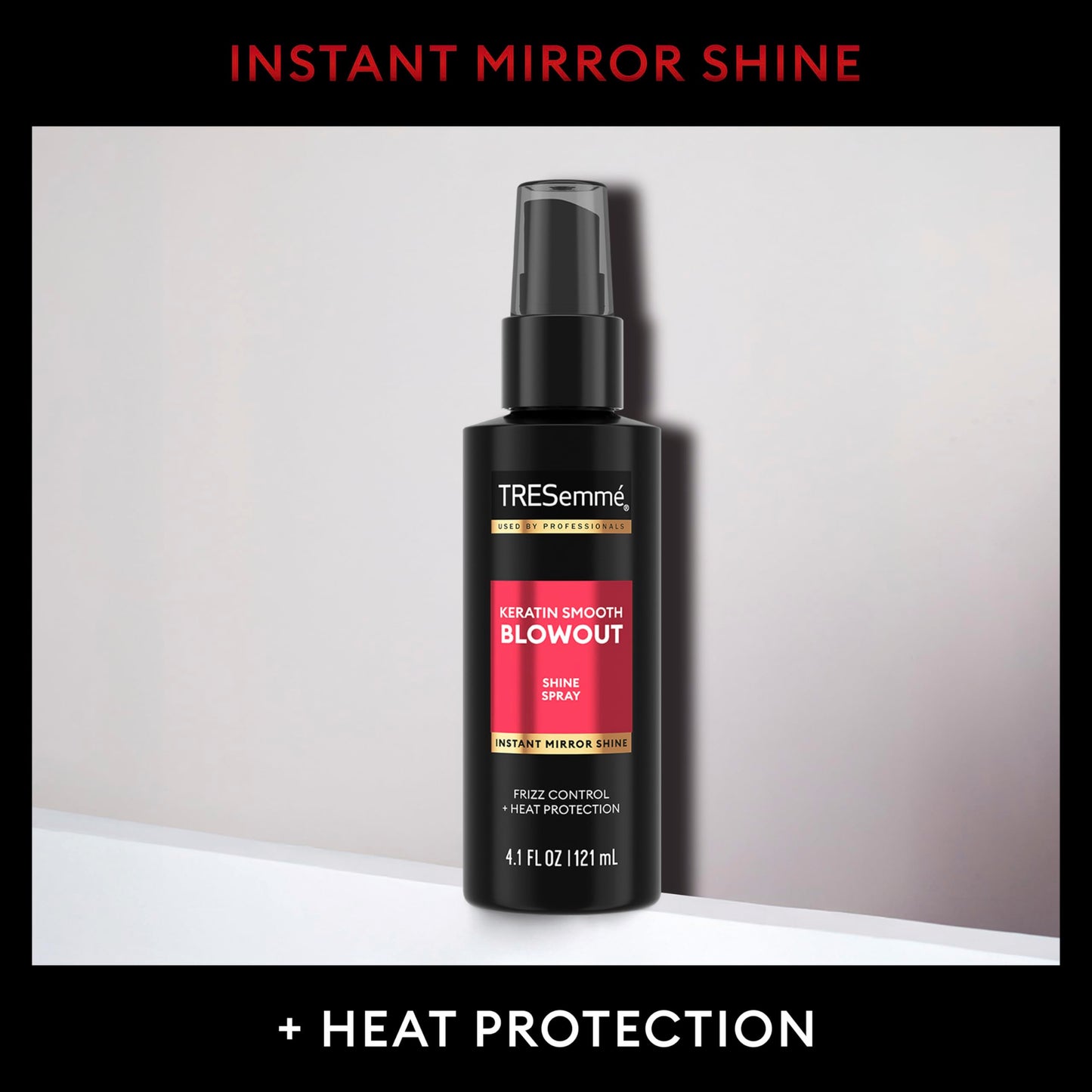 TRESemmé Silky Shine Spray Keratin Smooth for Heat Activated Sleek & Shine, Weightless, 4.1 Fl Oz