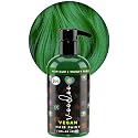 MOEHAIR Semi-Permanent Hair Color | Green Hair Dye 8 Oz | No Ammonia, Sulfate or Paraben | Vegan & Cruelty-Free | Gentle & Washable Formula | Voodoo