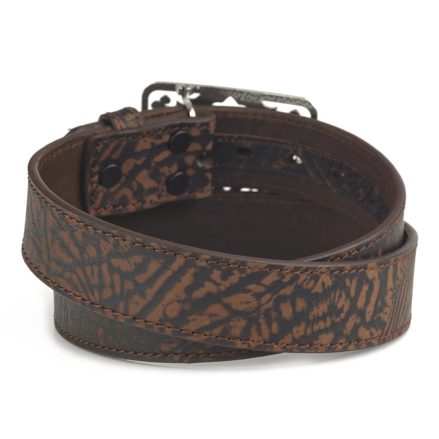 ARIAT Women's Moonstruck Leather Cross Plate Belt, Brown, X-Large
