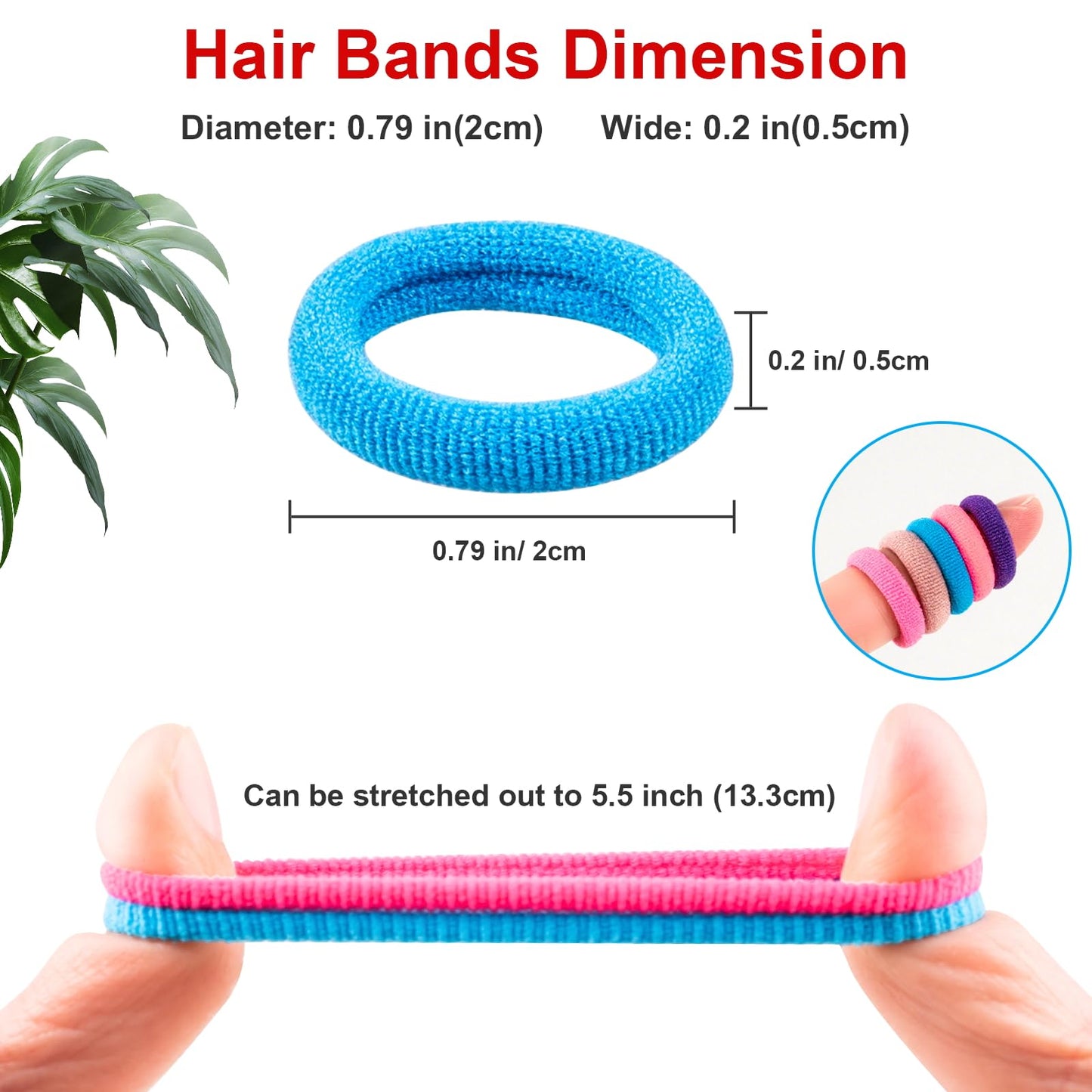 ZHEWTOEN 360Pcs Baby Hair Ties, Small No Damage Elastic Hair Bands for Toddlers, Little Girls and Kids, Soft Ponytail Holders, Baby Hair Beauty and Personal Care ZHEWTOEN