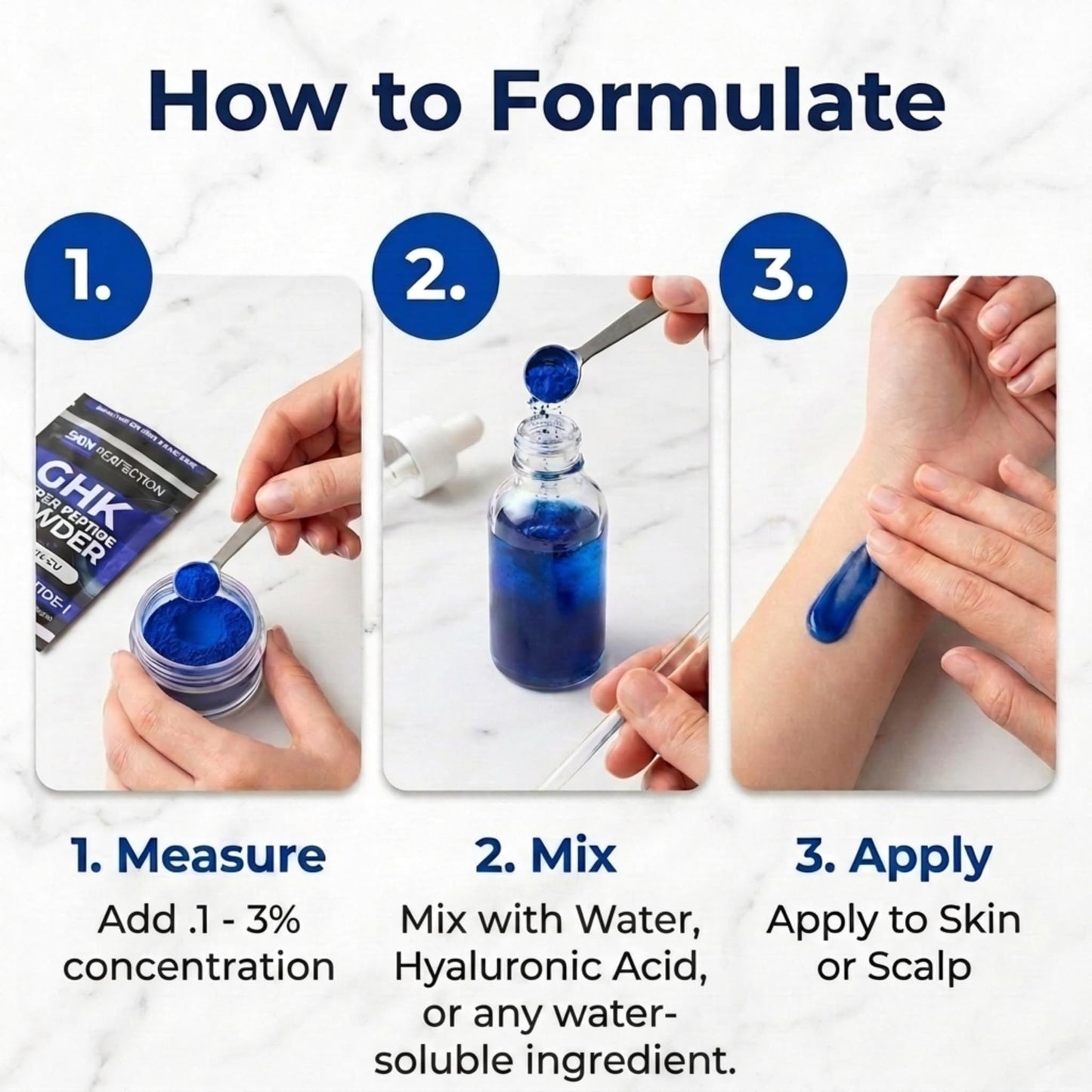 Skin Perfection GHK-Cu Copper Peptide Powder 99.7% Pure, DIY Skincare, 1g Beauty & Personal Care Skin Perfection