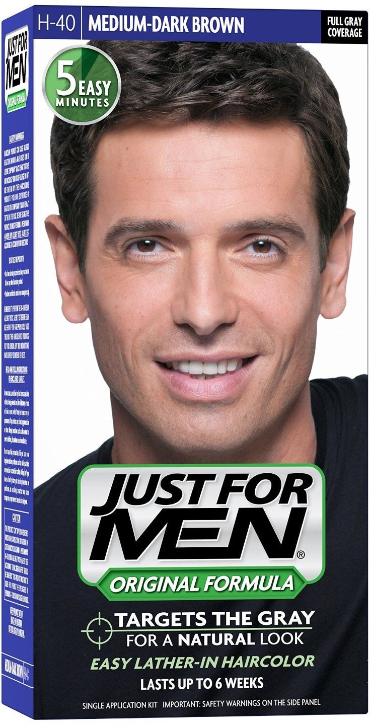 JUST FOR MEN Hair Color H-40 Medium Dark-Brown 1 ea (Pack of 11)