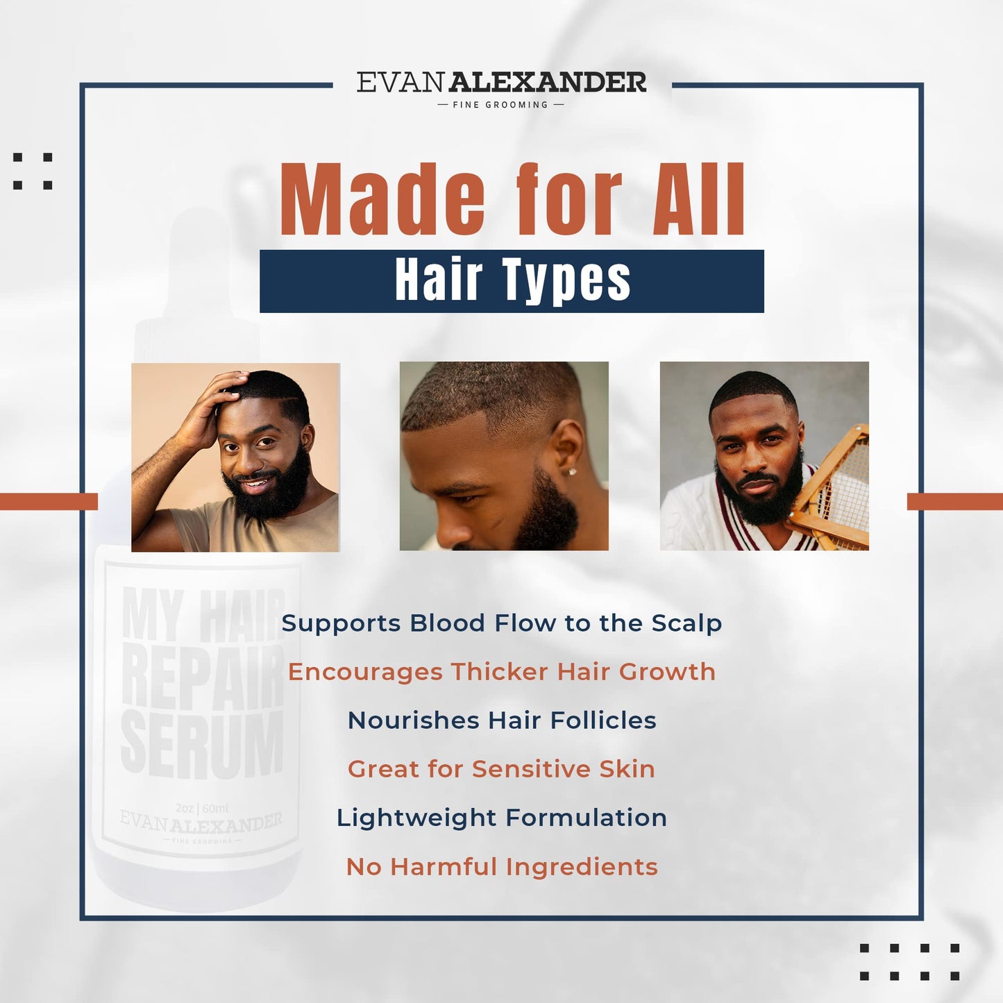 Evan Alexander Fine Grooming MY Hair Repair Serum (2oz)