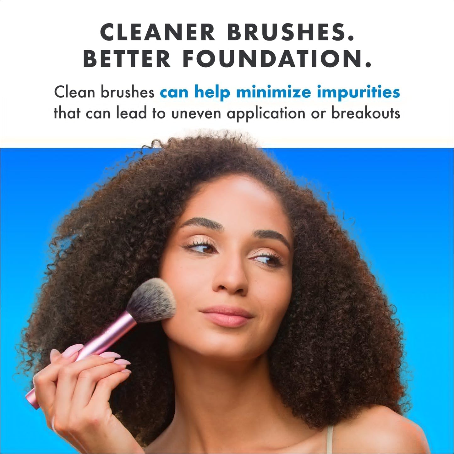 Cinema Secrets Original Blue Vanilla Makeup Brush Cleaner Kit - Professional Cleanser + Cleansing Tin for Makeup Brushes - Quick-Dry, Rinse-Free