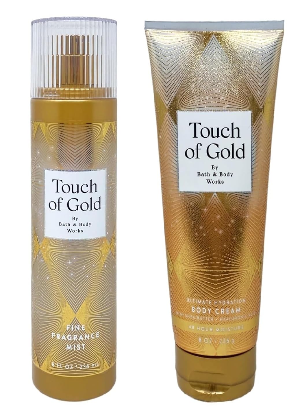 Bath and Body Works Touch of Gold Mist and Body Cream Set - Full Size Beauty & Personal Care Bath & Body Works