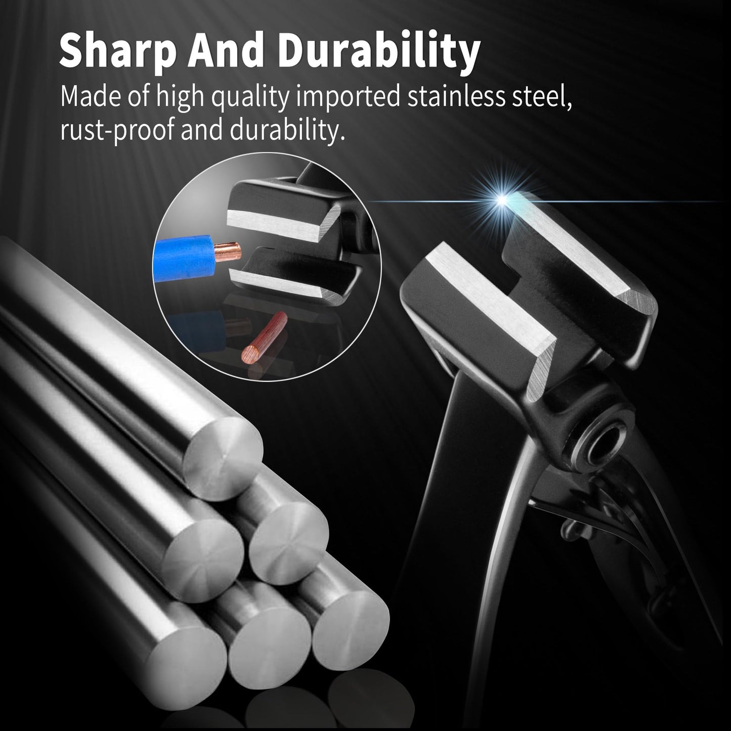 EBEWANLI Straight Nail Clipper, 17mm Wide Jaw Opening Extra Large Toenail Clippers for Thick Nails or Tough Fingernail & Ingrown Toenail, Heavy Duty