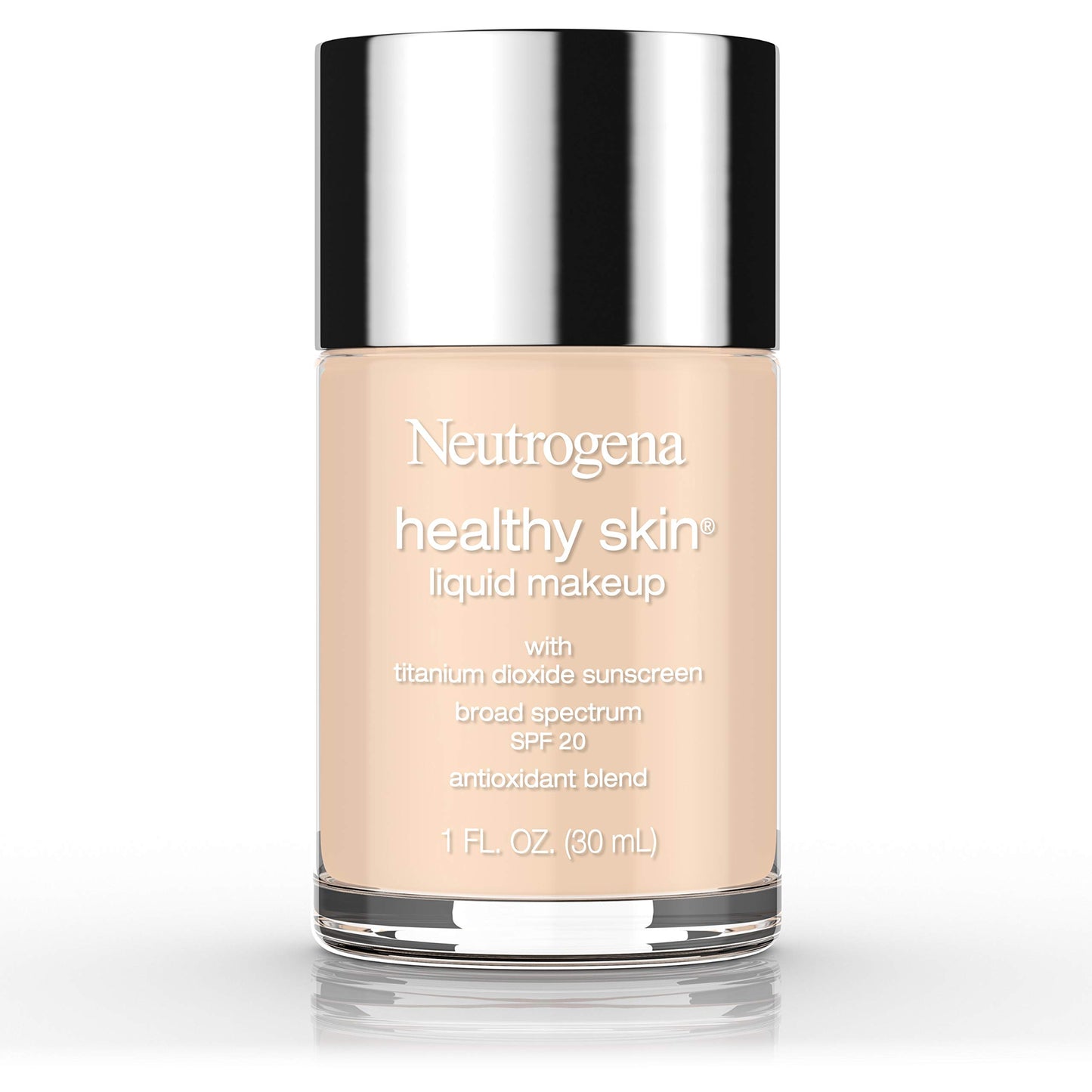 Neutrogena Healthy Skin Liquid Makeup Foundation, Broad Spectrum SPF 20 Sunscreen, Lightweight & Flawless Coverage Foundation with Antioxidant Vitamin