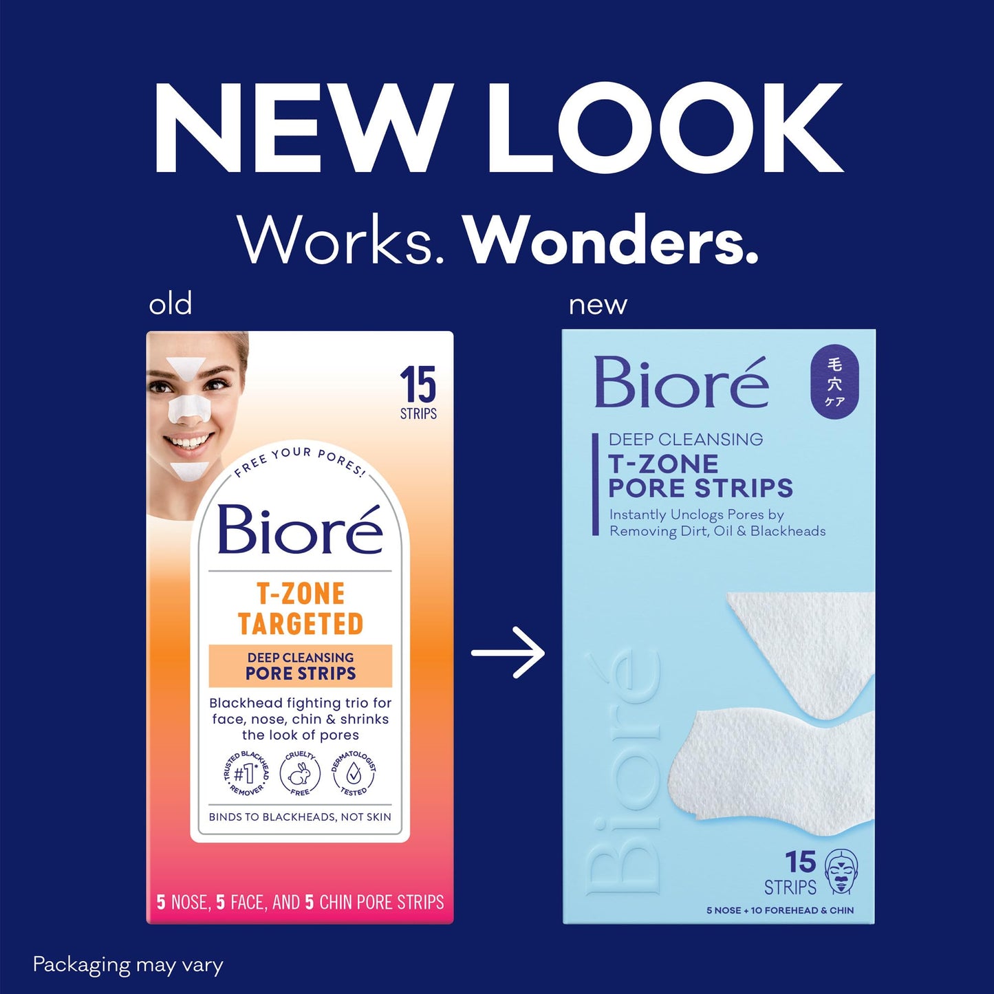 Biore T-Zone Blackhead Remover Strips, Deep Cleansing Pore Strips, 15 ct Beauty and Personal Care Bioré