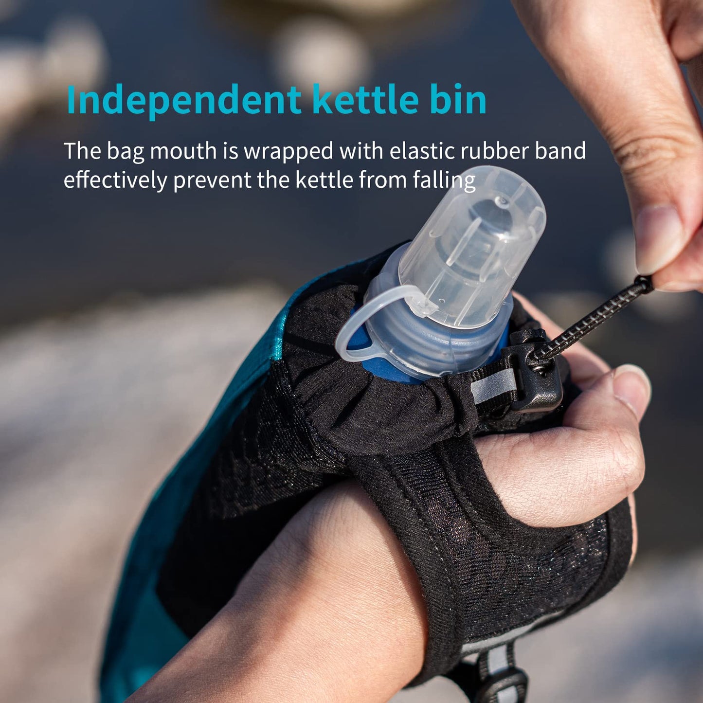 AONIJIE Quick Grip Handheld Water Bottle for Running, Hand Strap Hydration Pack with 500ml Handheld Soft Flask Water Bottle (Olive Green)