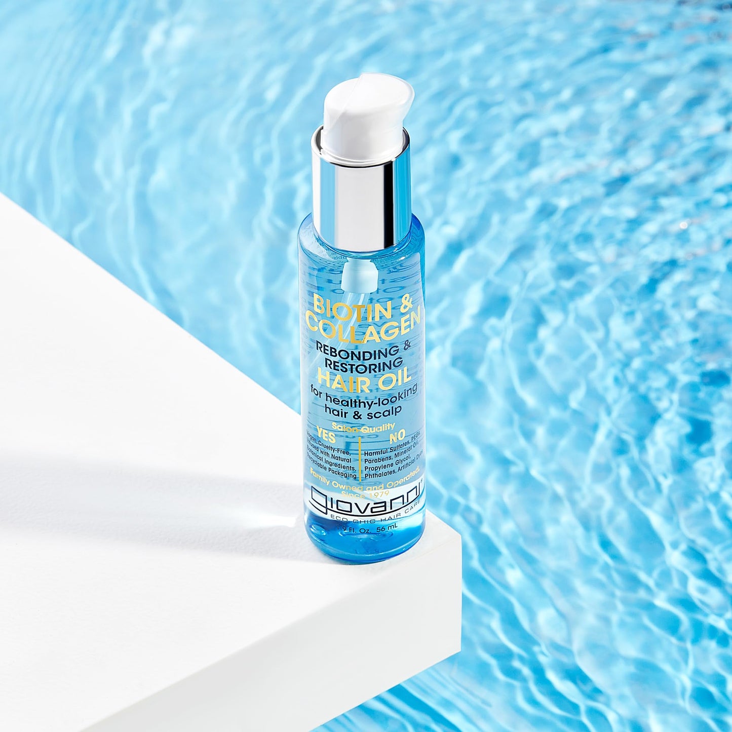 GIOVANNI Biotin & Collagen Hair Oil - Rebonding & Restoring, Vegan, Cruelty-Free, Infused with Natural Botanical Ingredients, Salon-Quality