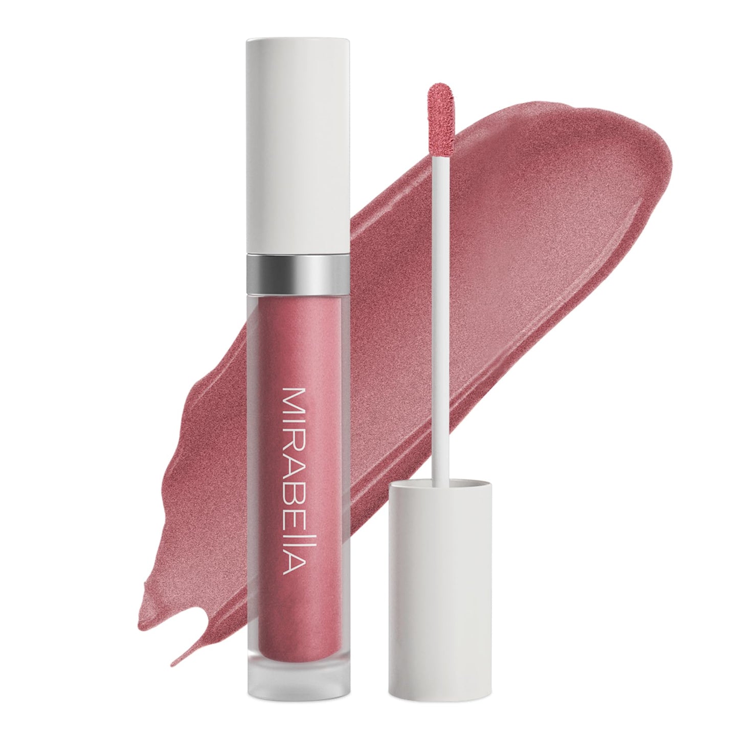 Mirabella - Luxe Advanced Formula Matte Lip Gloss, Long-Wear Lip Gloss That Won’t Dry or Crack Lips, No Smudging or Feathering, Angelic (Nude Pink)