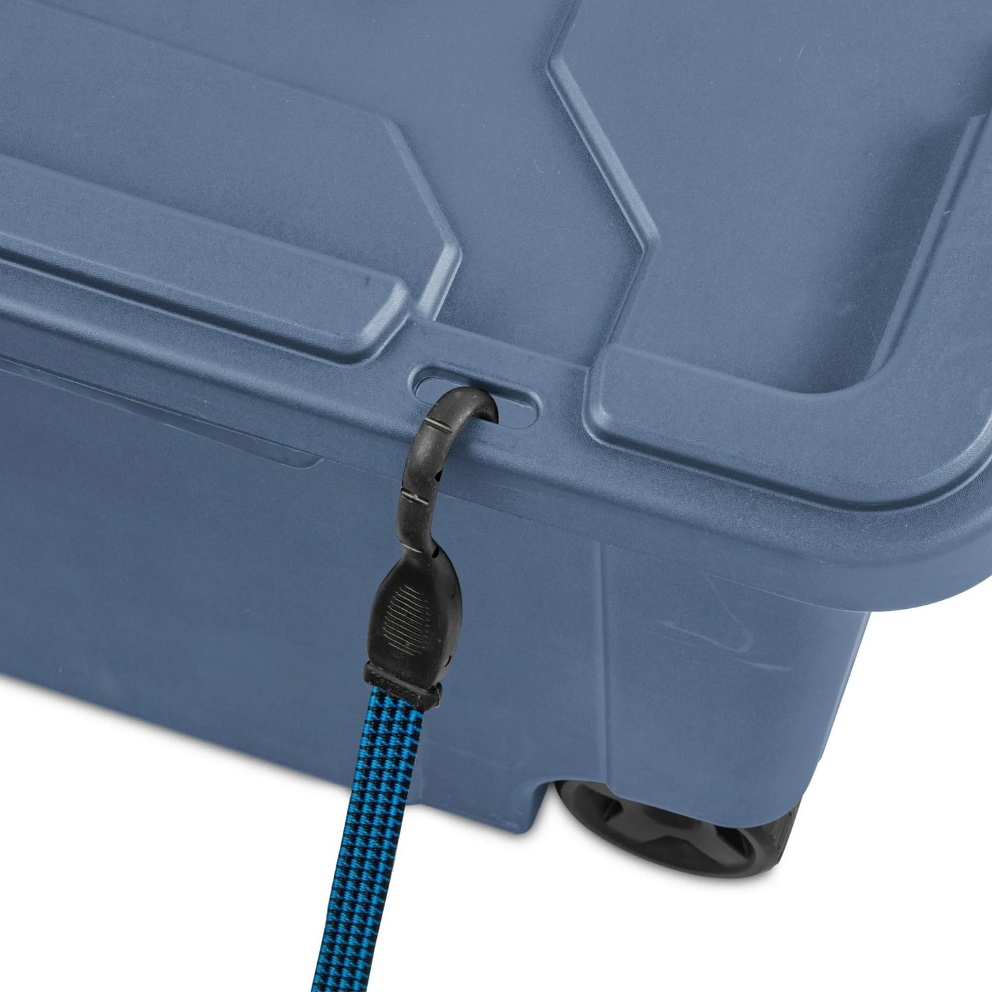 CNEIESD 40 Gallon Plastic Storage Box, Wheeled Industrial Tote, Pack of 2