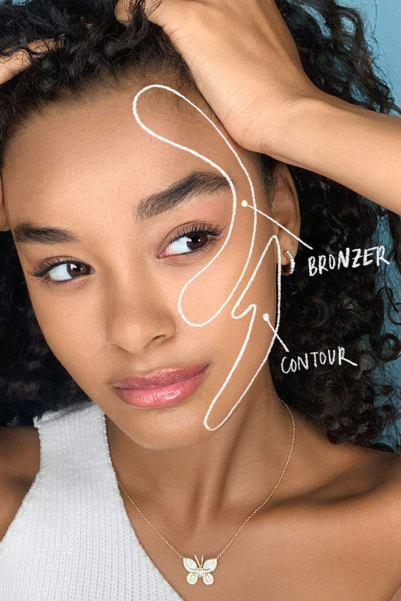 ITEM Beauty by Addison Rae, Clean Makeup, Cheek Money, Swipe and Glow Bronzer Contour Duo (Mood Vibez)