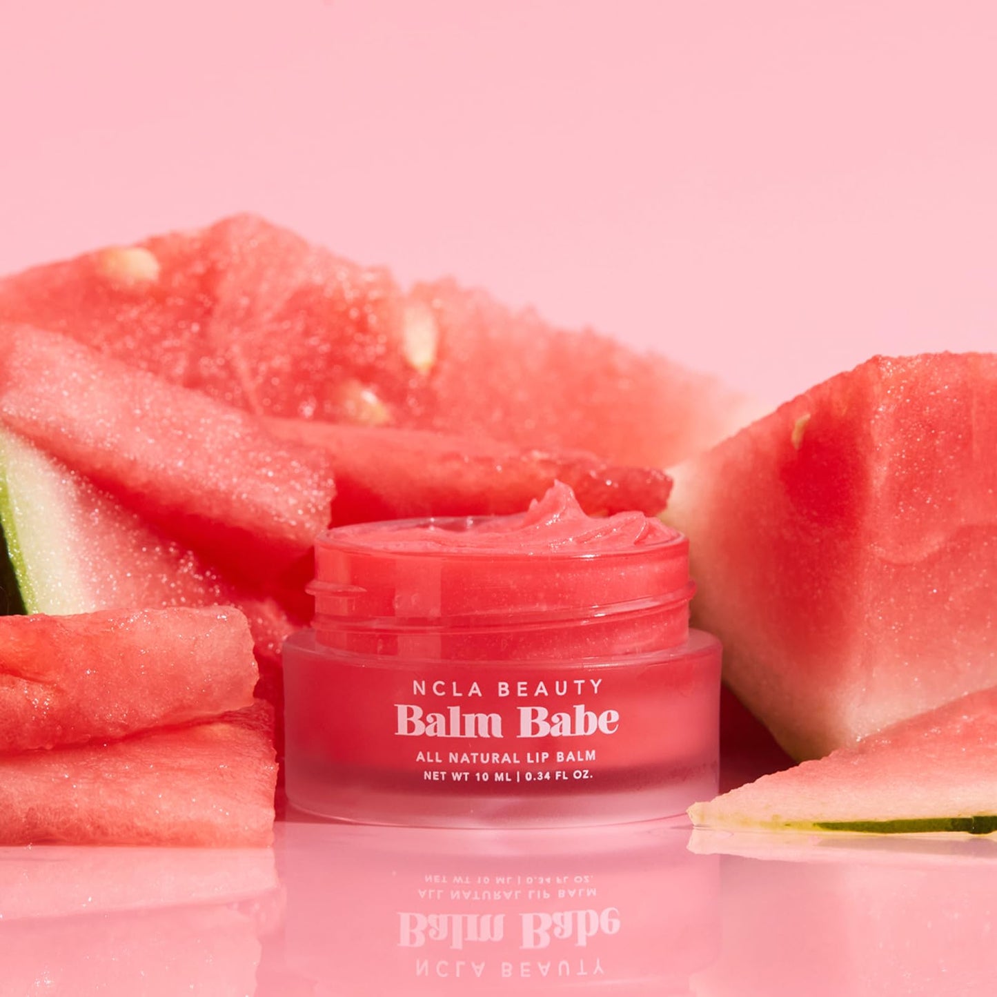 NCLA 100% Natural and Vegan Balm Babe Lip Balm (Watermelon)