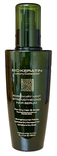 Bio Keratin Luxury Collection Rosemary Mint Strengthening Serum, 5.1 Fl Oz, 150 ml