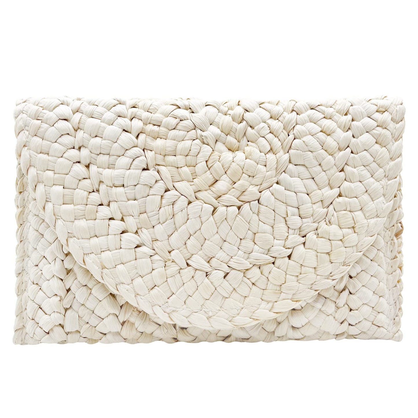 Lytosmoo Straw Clutch Purses for Women Woven Straw Beach Handbag Envelope Rattan Clutch for Summer