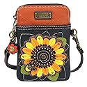 Chala Group Chala Handbags Sunflower Cellphone Crossbody Handbag, 5" x 7.5" x 1"
