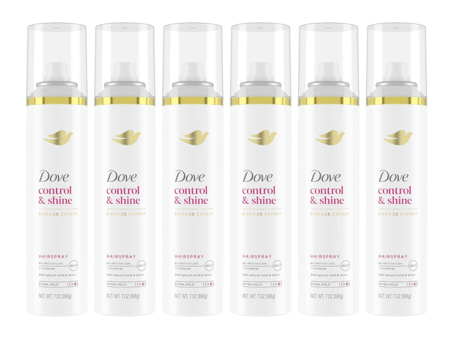 Dove Style + Care Hairspray, Strength & Shine, Extra Hold 7 oz (Pack of 6)