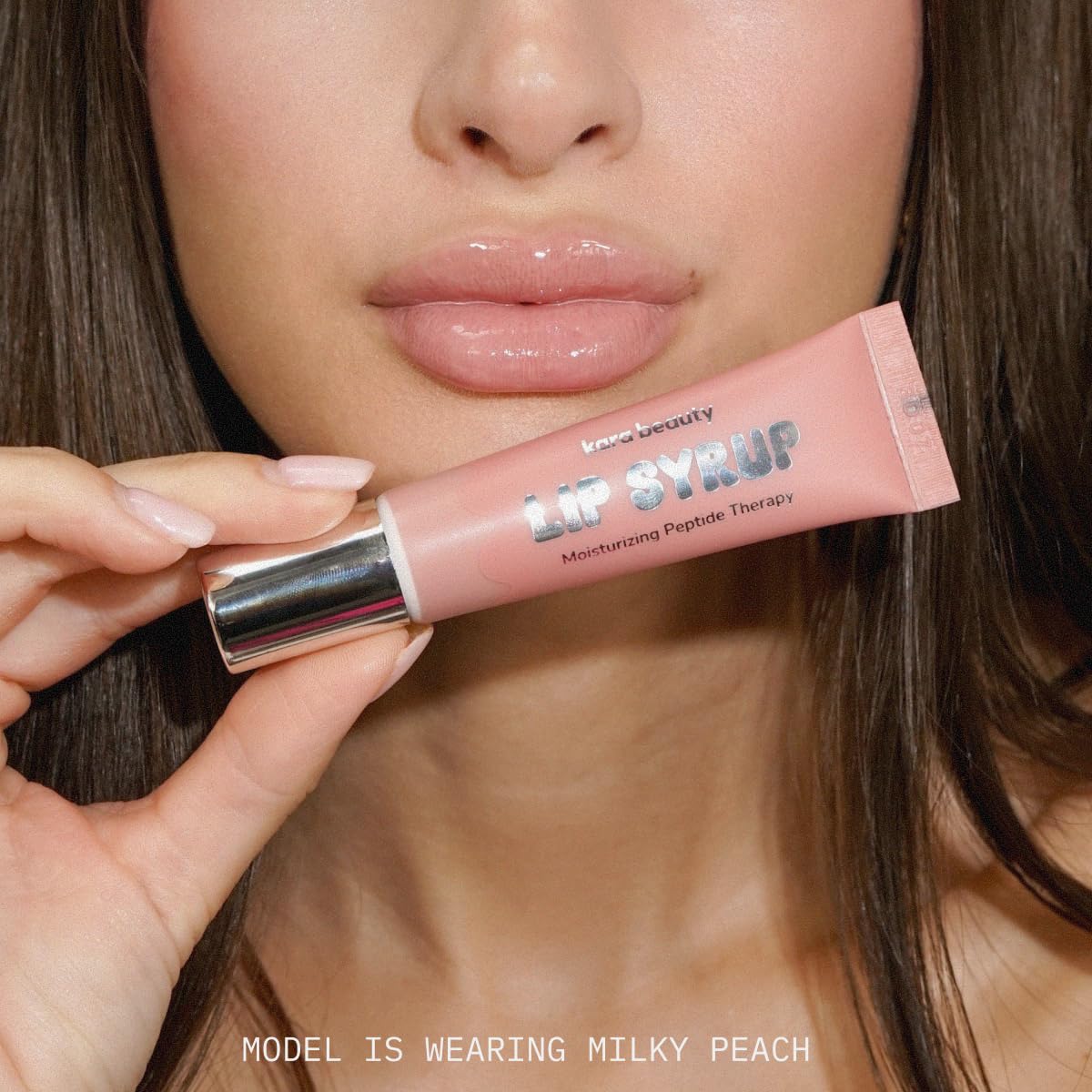 KARA BEAUTY Lip Syrup Moisturizing Peptide Therapy, Hydrating Gloss with Peptides & Shea Butter for Soft, Plump Lips, Nourishing Lip Care, Plumper