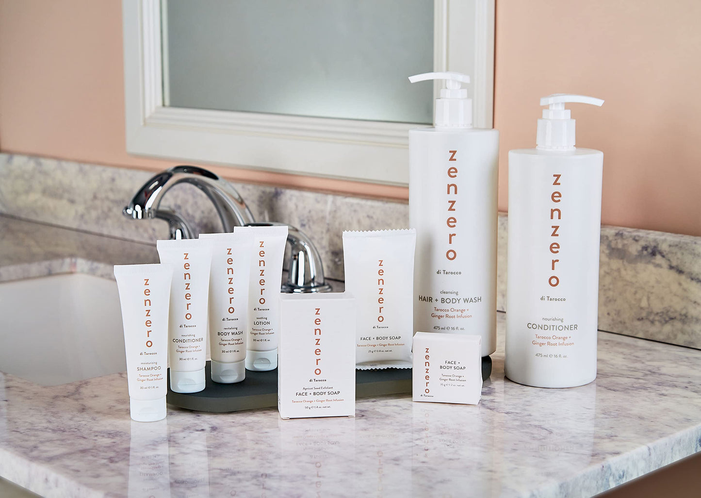 RAPSI, FRANCOFONTE BARONESSA CALI, SICILY, ITALY ZENZERO 2-in-1 Cleansing Hair and Body Wash Tarocco Orange + Ginger Root, Ginger and Citrus Body Wash