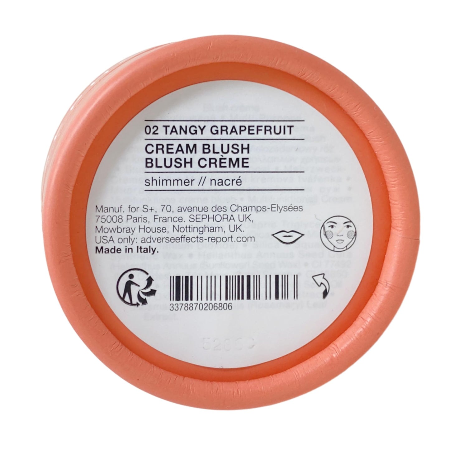 Sephora Collection Multiuse Cream Blush - 02 Tangy Grapefruit (3.5 g / 0.12 oz)