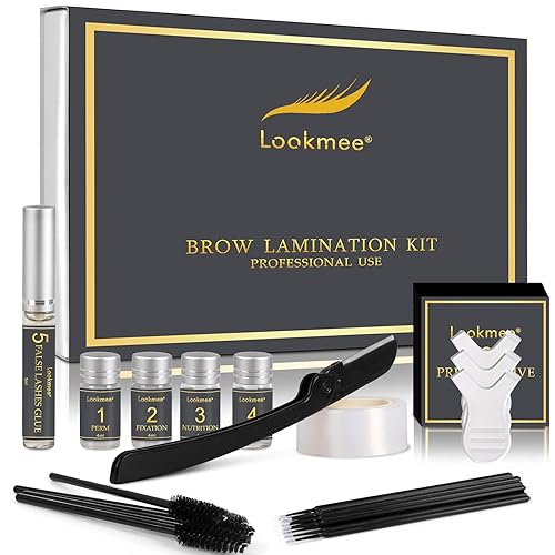 Lookmee Eyebrow Lamination Kits, Professional Instant Eyebrow Lift Kit, At Home DIY Long Lasting Eyebrow Perming Kit for Fuller and Messy Eyebrows