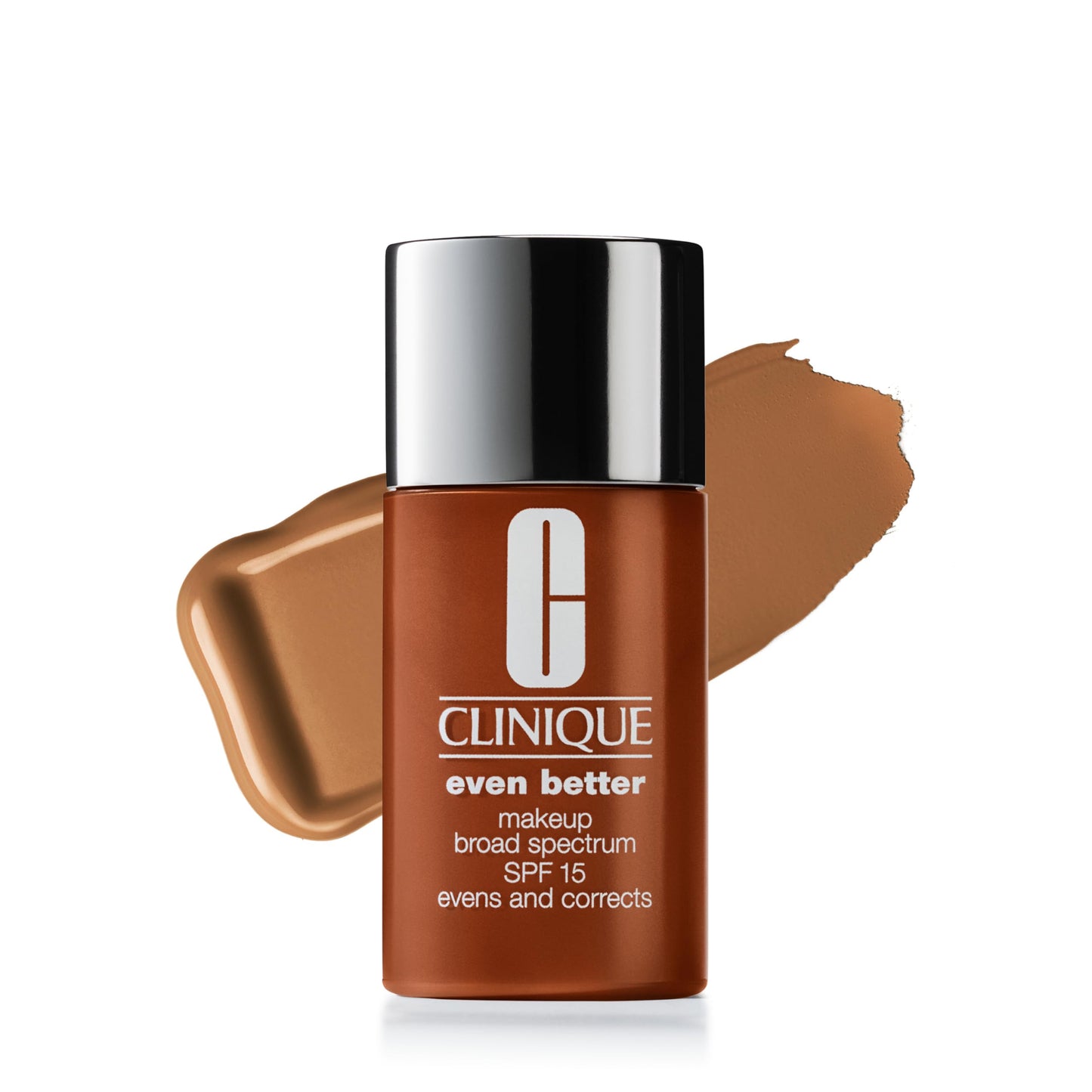 Clinique Even Better Makeup Liquid Foundation SPF 15 With Vitamin C For Dry + Oily Combination Skin Types | Medium Coverage + Natural Finish | Evens